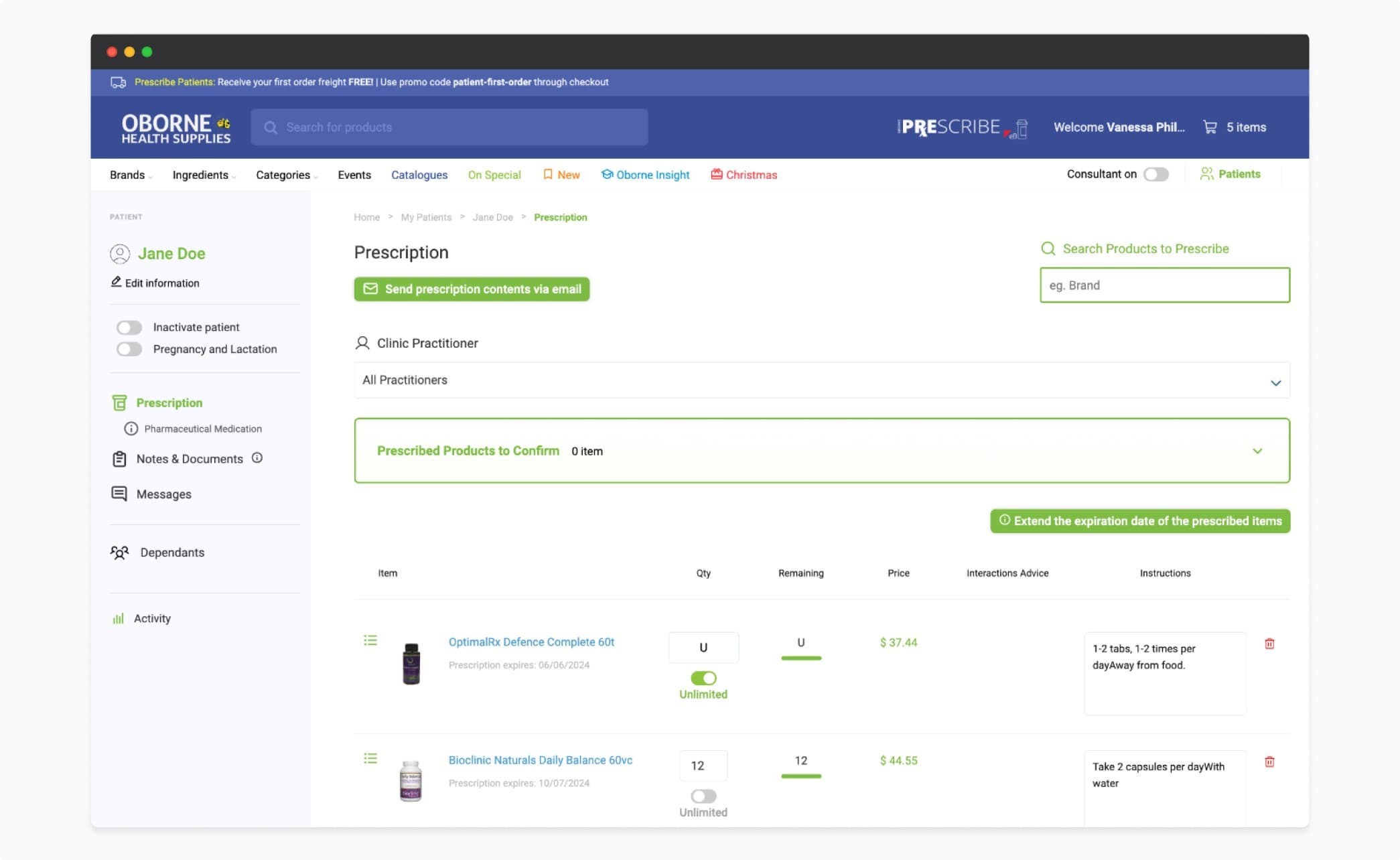 Oborne website mockup after UI improvements