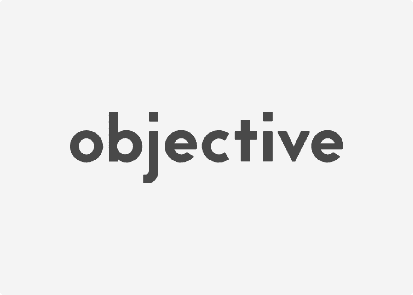 Logo of our client Objective